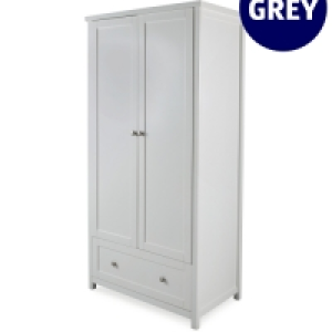 Aldi  Mamia Grey Nursery Wardrobe