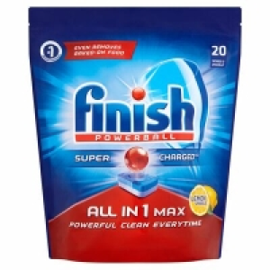 Centra  Finish Powerball All In 1 Lemon Dishwasher Tablets 20pce