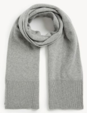 Marks and Spencer Jaeger Cashmere Blend Knitted Scarf