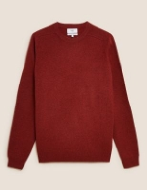 M&s Collection Pure Extra Fine Lambswool Crew Neck Jumper