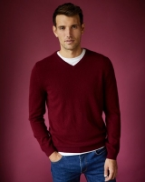 Paul Costelloe Living Cashmere V-Neck Jumper