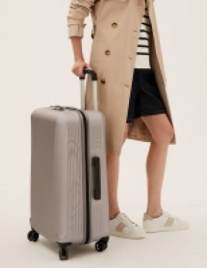 M&s Collection Heritage 4 Wheel Hard Shell Medium Suitcase