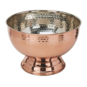 Aldi  Rose Gold Hammered Champagne Bowl