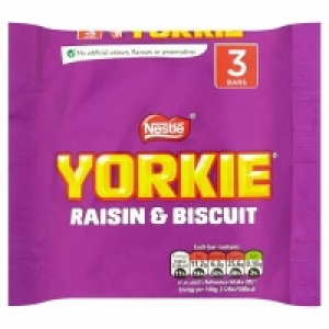 Centra  NESTLÉ YORKIE RAISIN & BISCUIT 3 PACK 44G