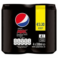 Centra  PEPSI MAX CAN PACK 4 X 330ML