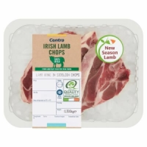 Centra  CENTRA FRESH IRISH BONE IN SIDELOIN LAMB CHOPS 300G