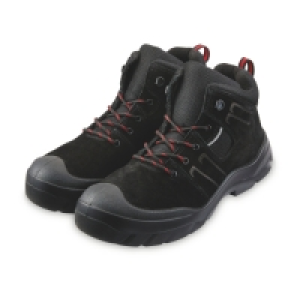 Aldi  Mens Black High Safety Boots