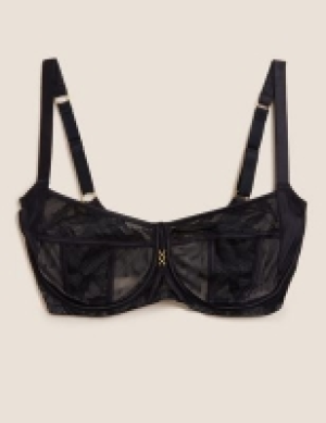 Autograph Lexington Lace & Mesh Wired Minimiser Bra C-G