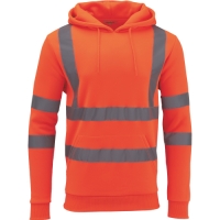 Aldi  Workwear Hi-Vis Orange Hoody