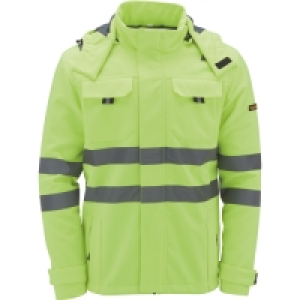 Aldi  High-Vis Yellow Softshell Jacket