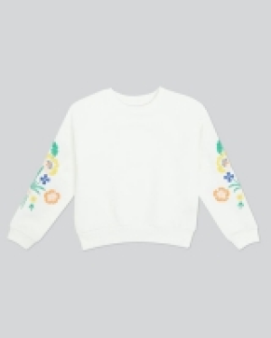 Dunnes Stores  Embroidered Sweat (3-10 years)