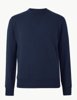 Marks and Spencer M&s Collection Pure Cotton Crew Neck Sweatshirt