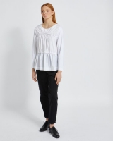 Dunnes Stores  Carolyn Donnelly The Edit Cream Elastic Detail Top