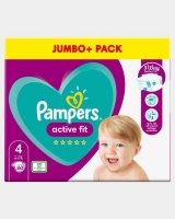 Dunnes Stores  Pampers Active Fit Size 4 Jumbo Nappies - Pack Of 60