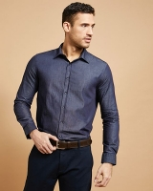 Paul Costelloe Living Slim Fit Chambray Shirt