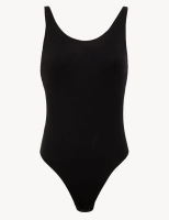 Marks and Spencer Body Cotton Rich Light Control Secret Support Bodysuit