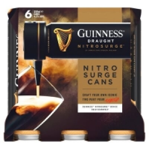 Centra  GUINNESS DRAUGHT NITROSURGE CANS PACK 6 X 568ML