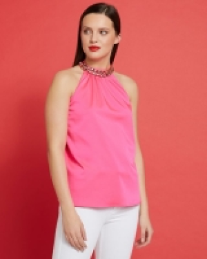 Dunnes Stores  Savida Chain Neck Satin Top