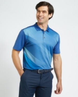 Dunnes Stores  Pádraig Harrington Teal Sublimation Print Polo