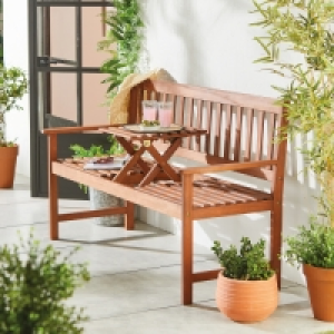 Aldi  Gardenline Wooden Garden Love Seat