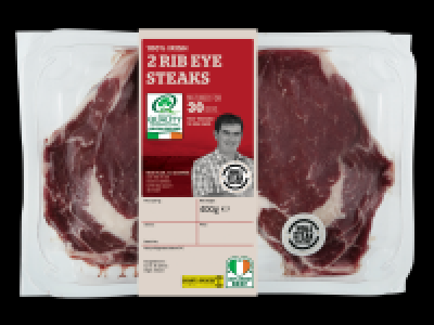 2 Irish Rib Eye Steaks