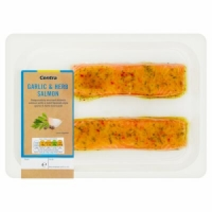 Centra  CENTRA FRESH IRISH SALMON DARNES WITH GARLIC HERB 200G