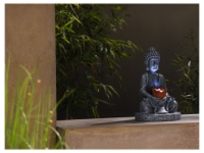 Solar Light Buddha Figure