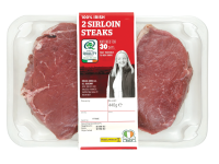 Lidl  2 Irish Sirloin Steaks Matured For 28 Days