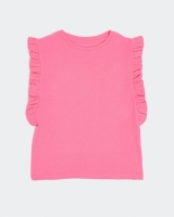 Dunnes Stores  Rib Frill Top (7-14 years)
