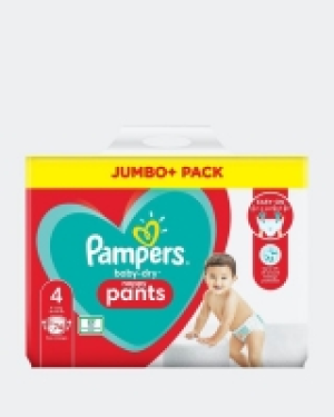 Pampers Baby Dry Nappy Pants Size: 4 - 74 Nappies