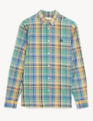 M&s Collection Pure Cotton Check Shirt