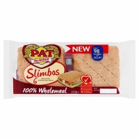 Centra  Pat The Baker Wholemeal Slimbos 6 Pack 222g