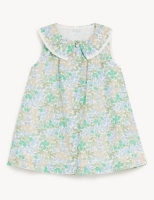 Marks and Spencer M&s Collection Pure Cotton Floral Dress (0-3 Yrs)