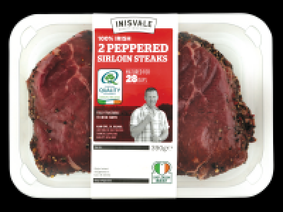 Lidl  Irish Peppered Sirloin Steaks