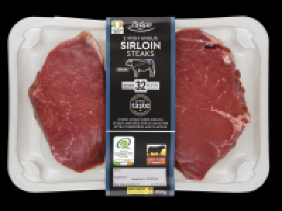 2 Irish Angus Sirloin Steaks