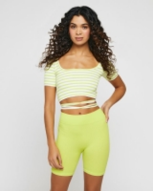 Dunnes Stores  Seamless Stripe Tie Back Top