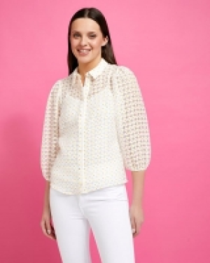 Savida Candice Daisy Burnout Blouse