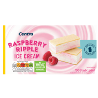 Centra  Centra Pint Block Raspberry Ripple Ice Cream 568ml