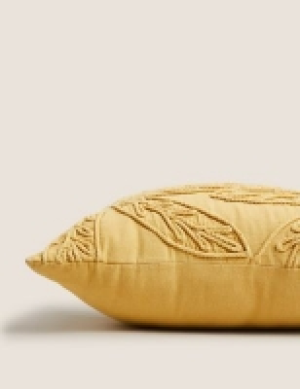 M&s Collection Pure Cotton Floral Embroidered Cushion