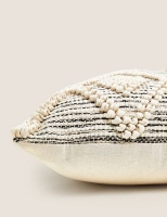 Marks and Spencer M&s Collection Pure Cotton Macramé Tufted Diamond Cushion