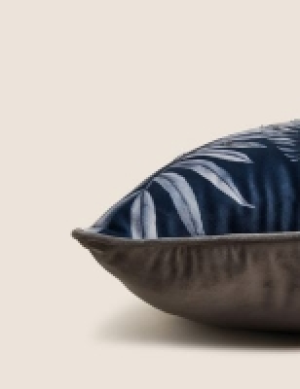 M&s Collection Velvet Embroidered Peacock Cushion