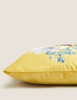Marks and Spencer M&s Collection Velvet Bee Embroidered Cushion