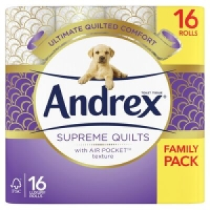 Centra  Andrex Toilet Tissue Supreme Quilts 16 Roll