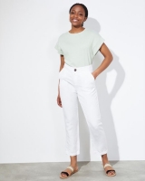 Dunnes Stores  Linen Blend Buttoned Trousers