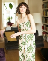 Dunnes Stores  Gallery Linen-Blend Print Dress