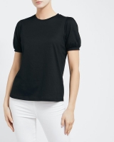 Dunnes Stores  Puff Sleeve Cotton T-Shirt