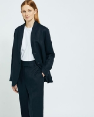 Carolyn Donnelly The Edit Navy Linen Blazer