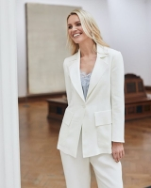 Dunnes Stores  Paul Costelloe Living Studio Ivory Satin Blazer