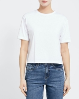 Dunnes Stores  Cotton Cropped T-Shirt