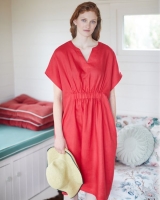 Dunnes Stores  Carolyn Donnelly The Edit Elastic Front Linen Dress